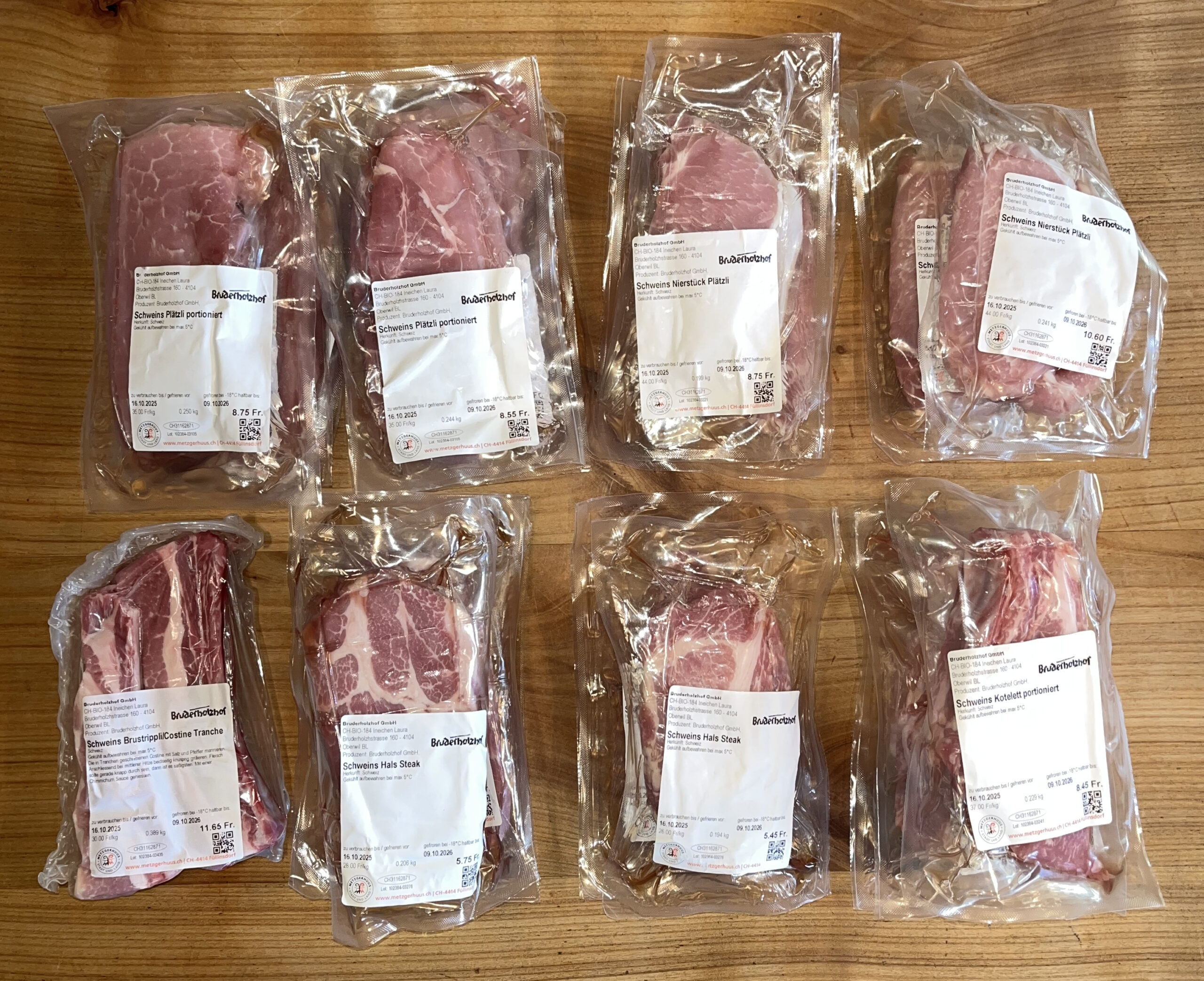 Mischpaket 1/4 Schwein (ca. 14kg) – Bild 3