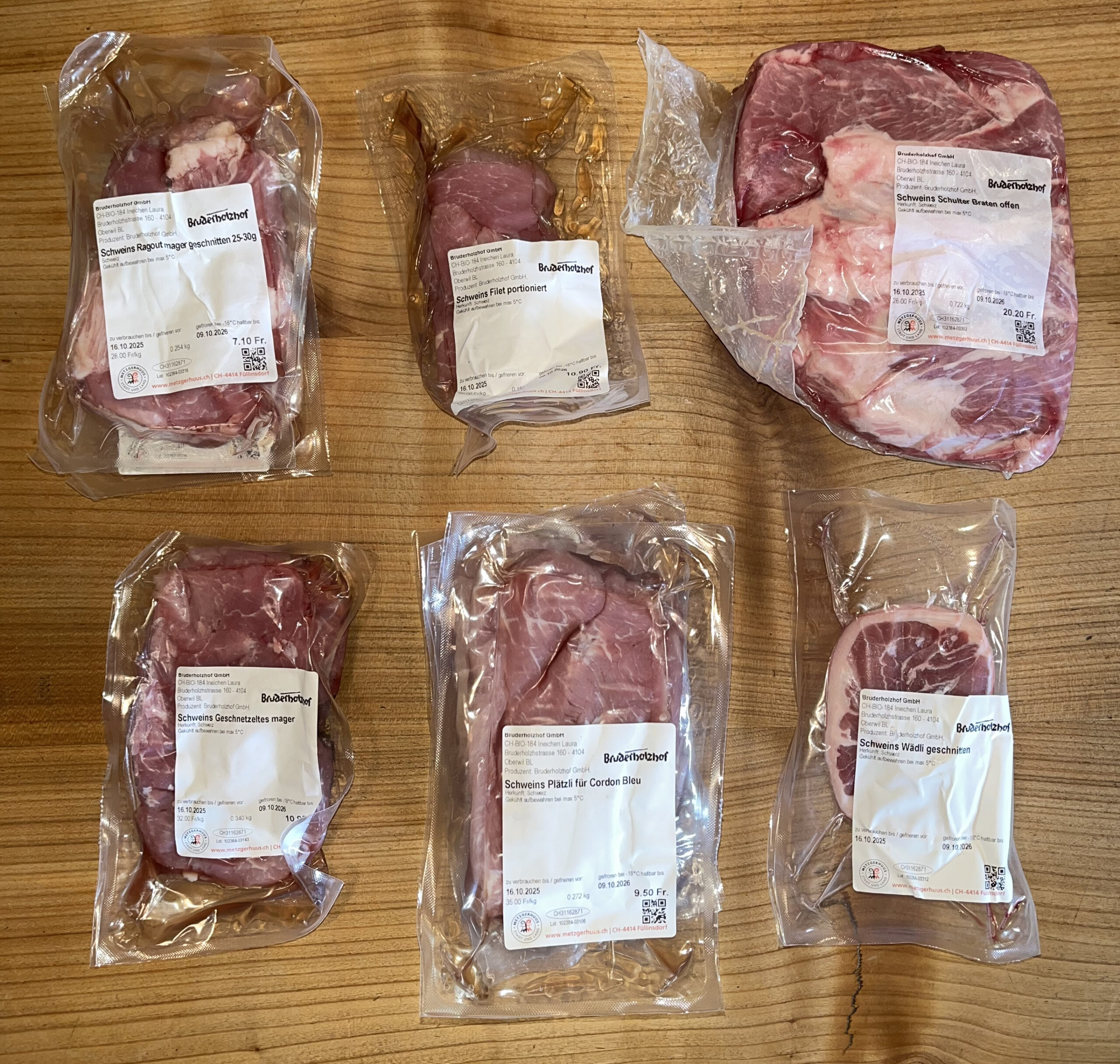 Mischpaket 1/4 Schwein (ca. 14kg) – Bild 5